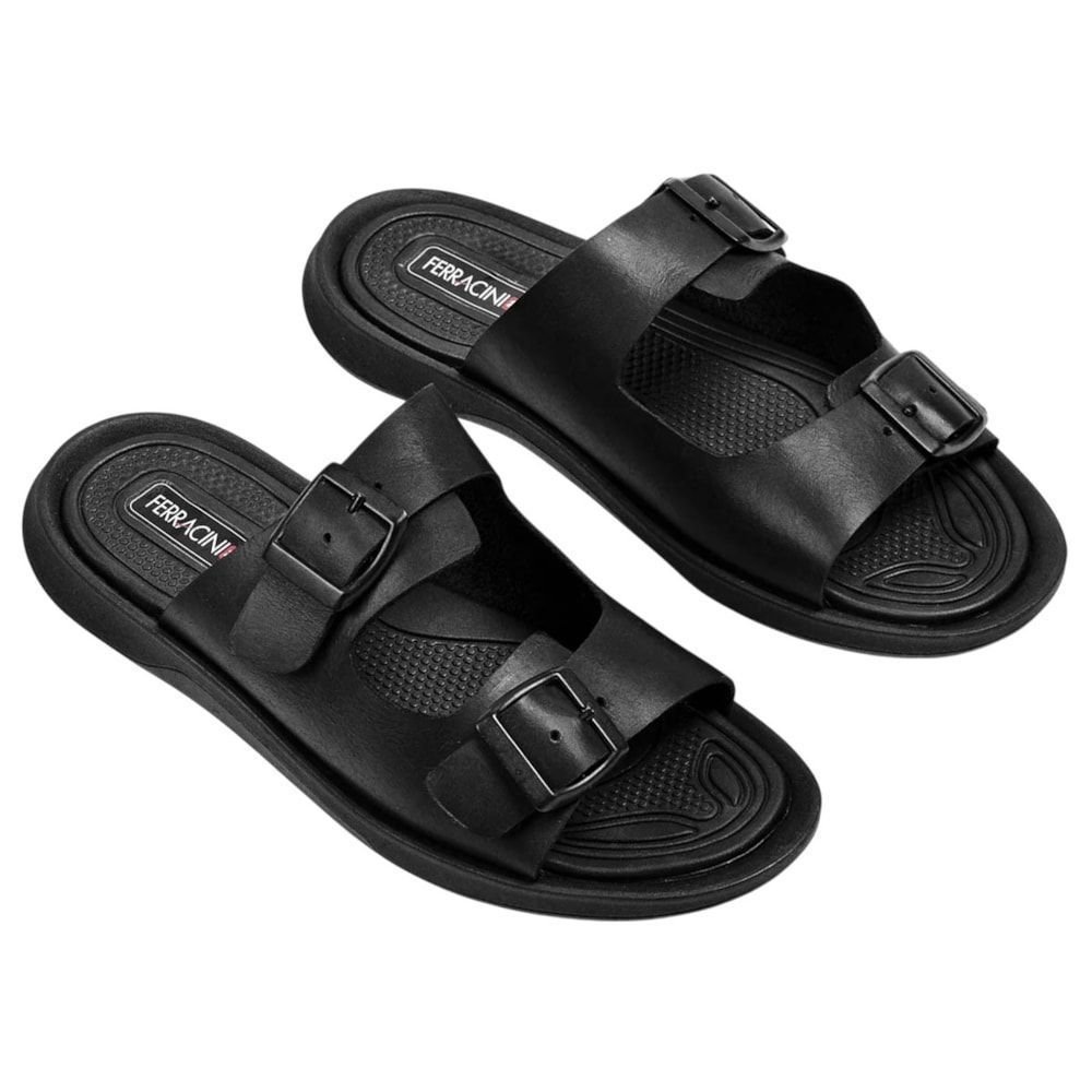 Sandália Ferracini Dakar Masculina Preto 2