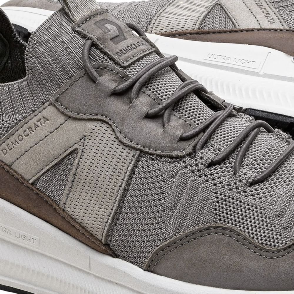 Tênis Democrata Brad Ultra Light Knit Masculino Cinza 4