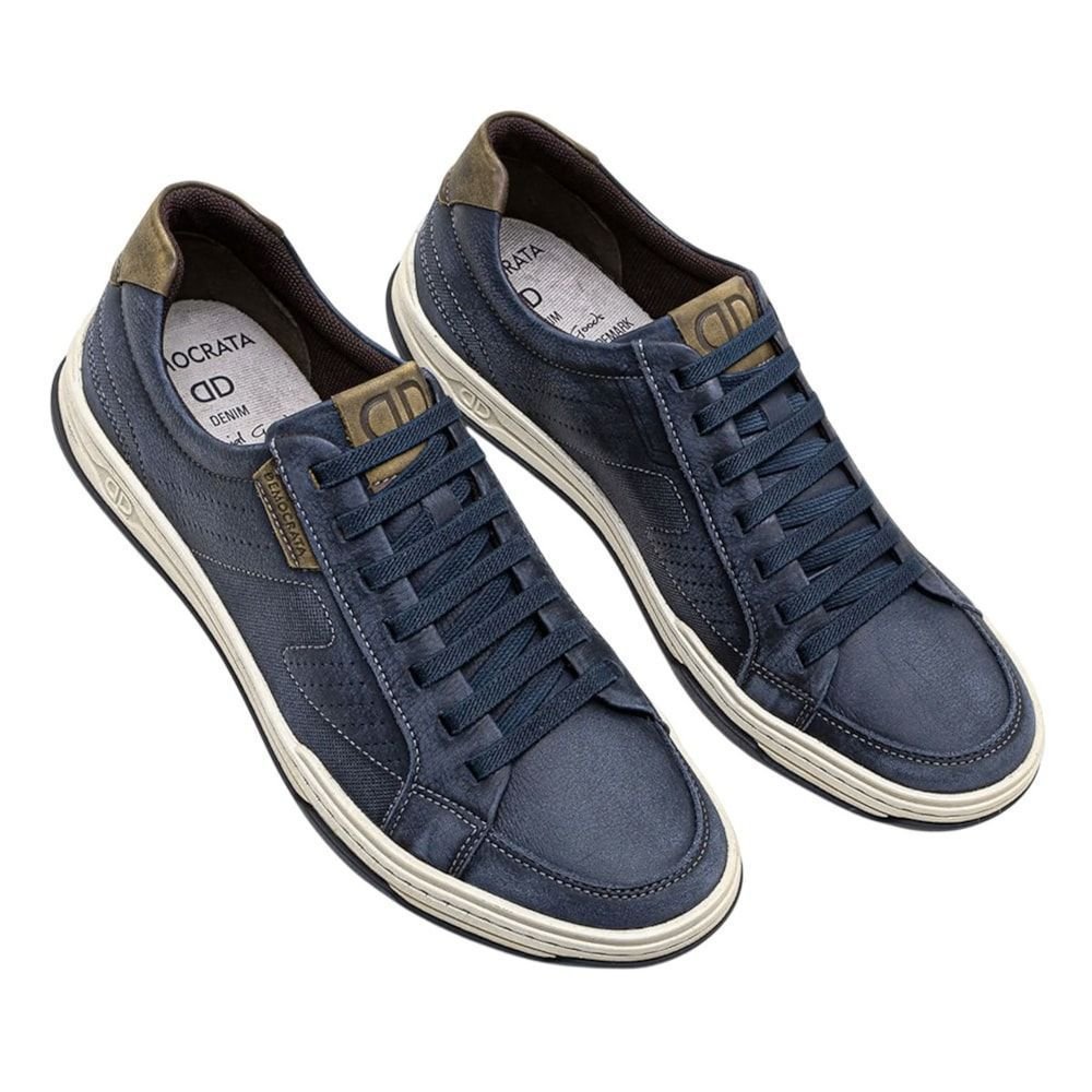 Tênis Democrata Denim Jay Masculino Azul Marinho 2