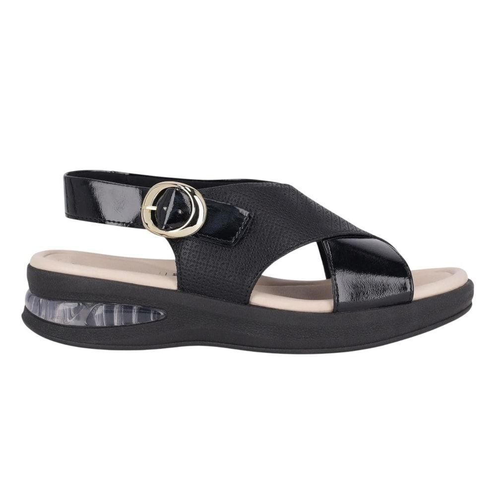 Sandália Piccadilly SoftStep Salto Anabela Médio Feminina