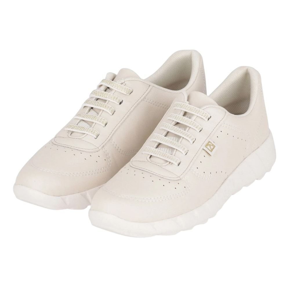 Tênis Piccadilly Fabi Rasteira Feminino Bege 2