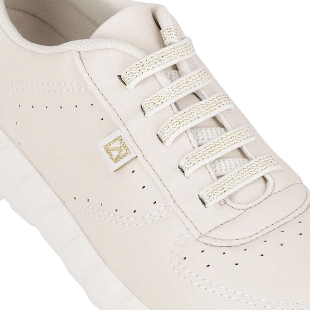 Tênis Piccadilly Fabi Rasteira Feminino Bege 5