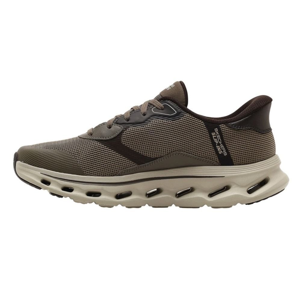 Tênis Skechers Go Walk Glide Step 2.0 Zac Masculino Marrom 2