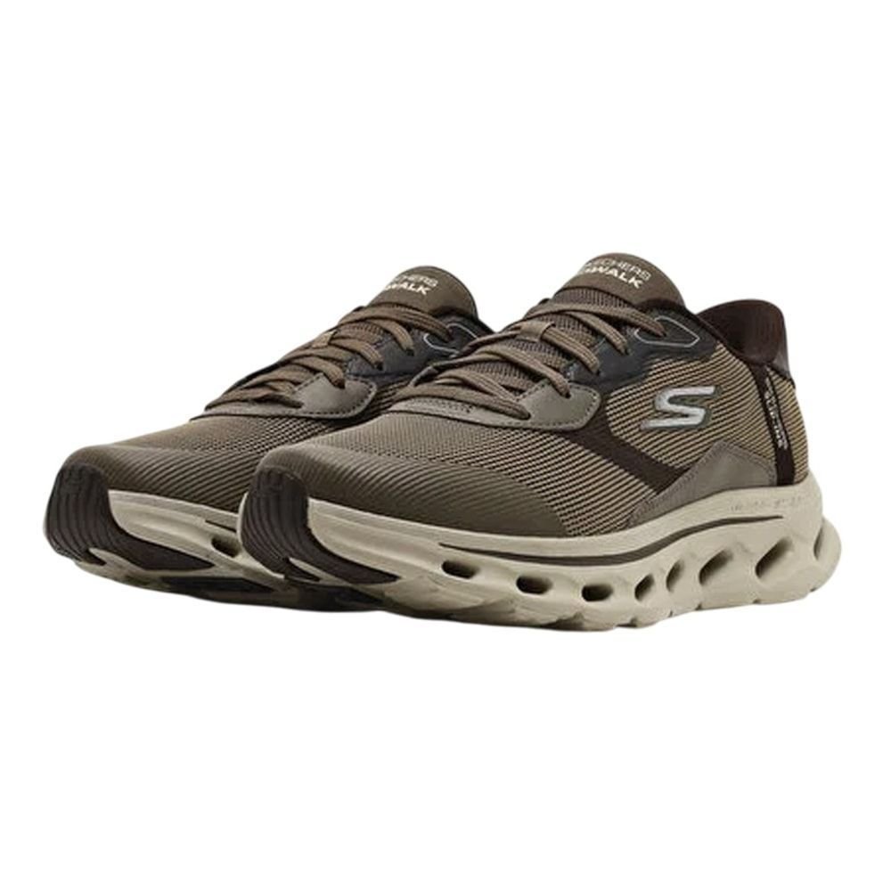 Tênis Skechers Go Walk Glide Step 2.0 Zac Masculino Marrom 3