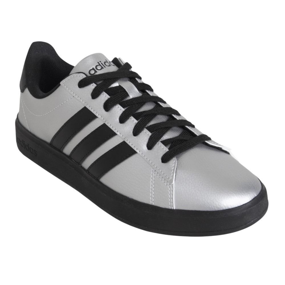 Tênis Adidas Grand Court 2.0 Feminino Prata 3