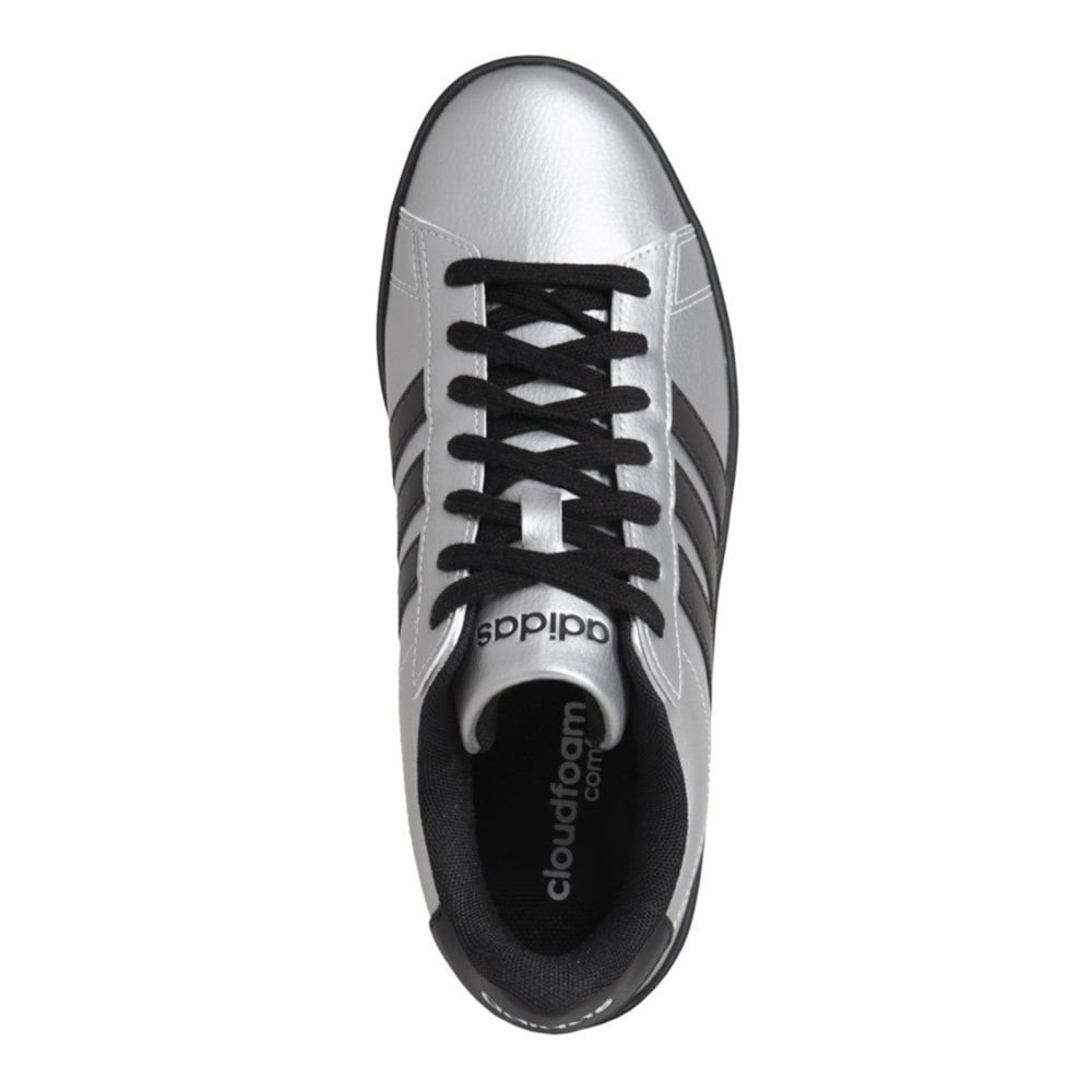 Tênis Adidas Grand Court 2.0 Feminino Prata 5