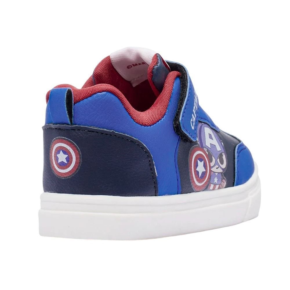 Tênis Marvel Capitão América Infantil Azul 4