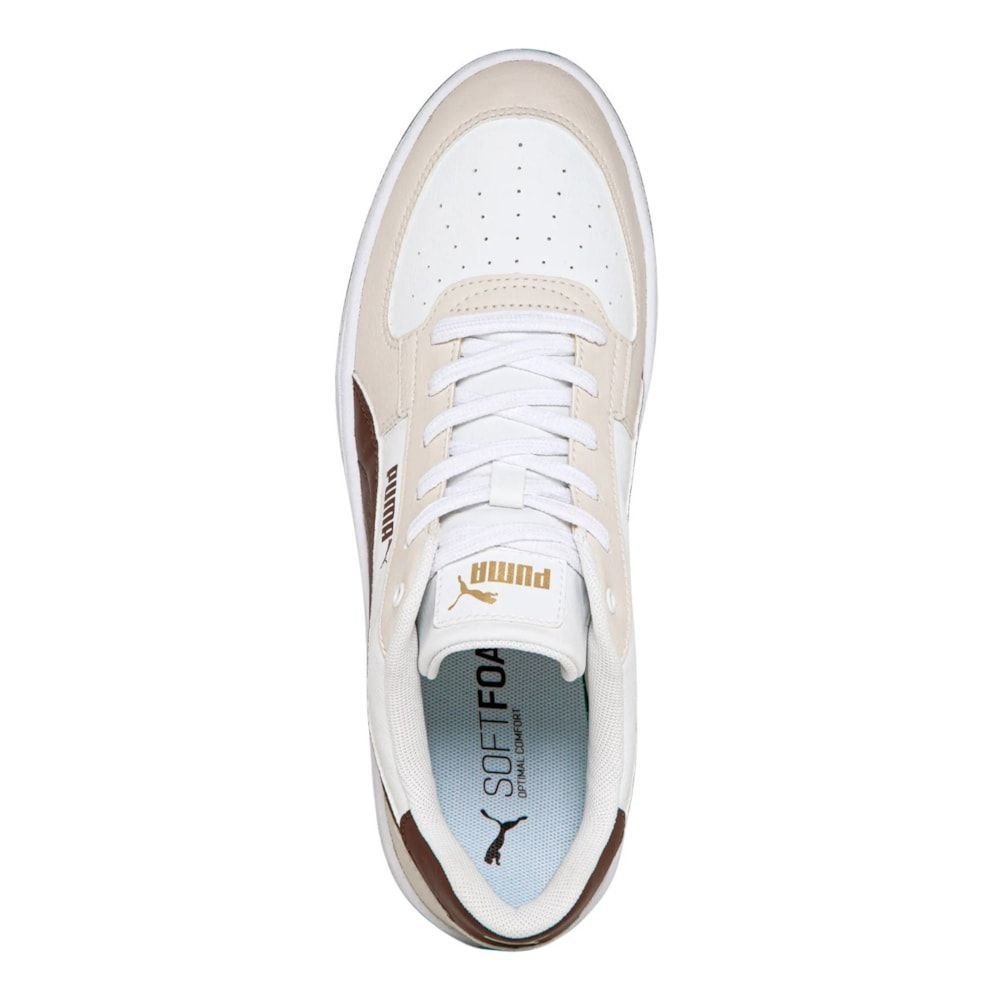 Tênis Puma Caven 2.0 Masculino Off White/Marrom 4