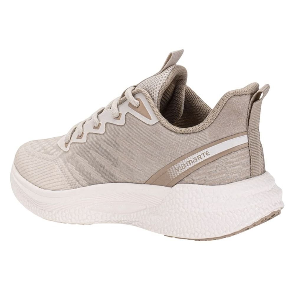 Tênis Via Marte Casual Esportivo Feminino Bege 4