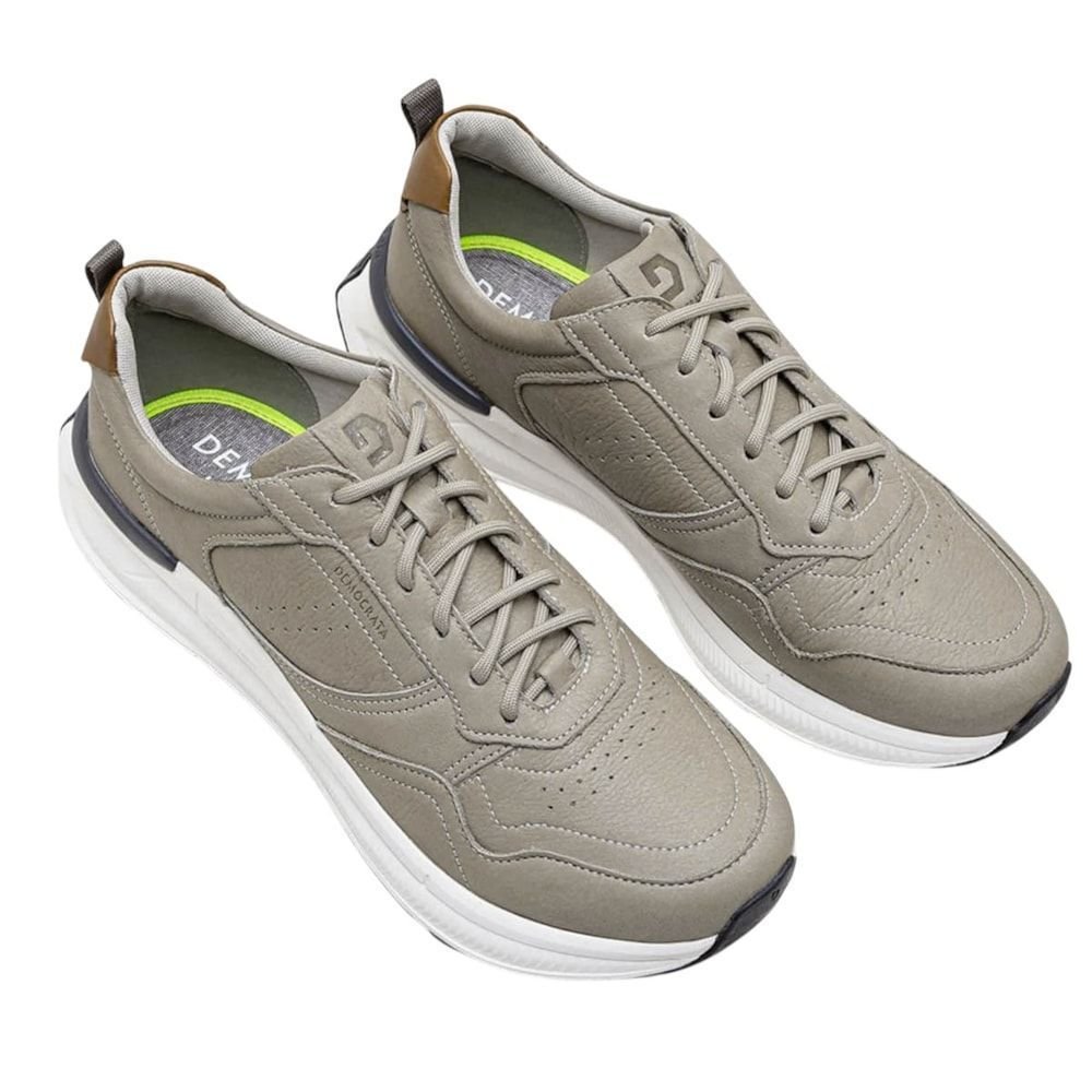 Tênis Democrata Denim Brad Ultra Light Masculino Bege 2