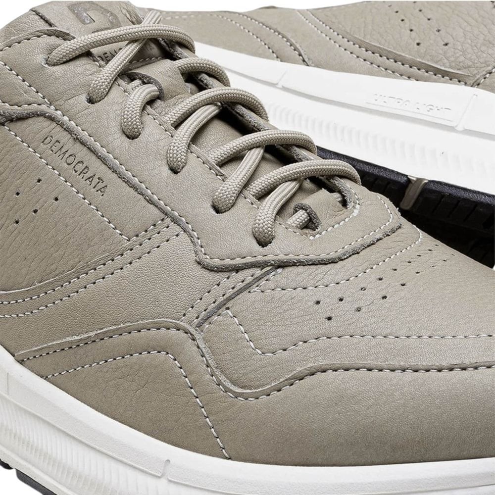 Tênis Democrata Denim Brad Ultra Light Masculino Bege 4