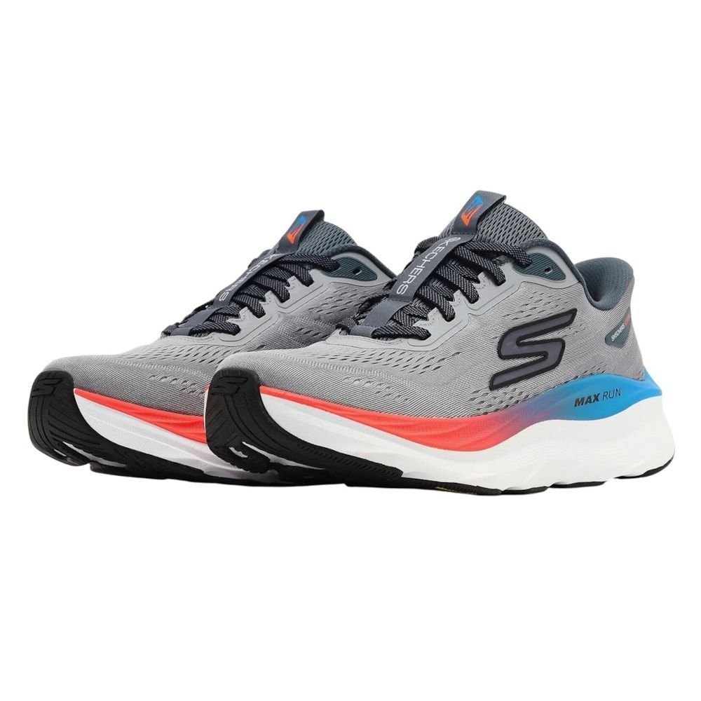Tênis Skechers Max Run Masculino Cinza 3