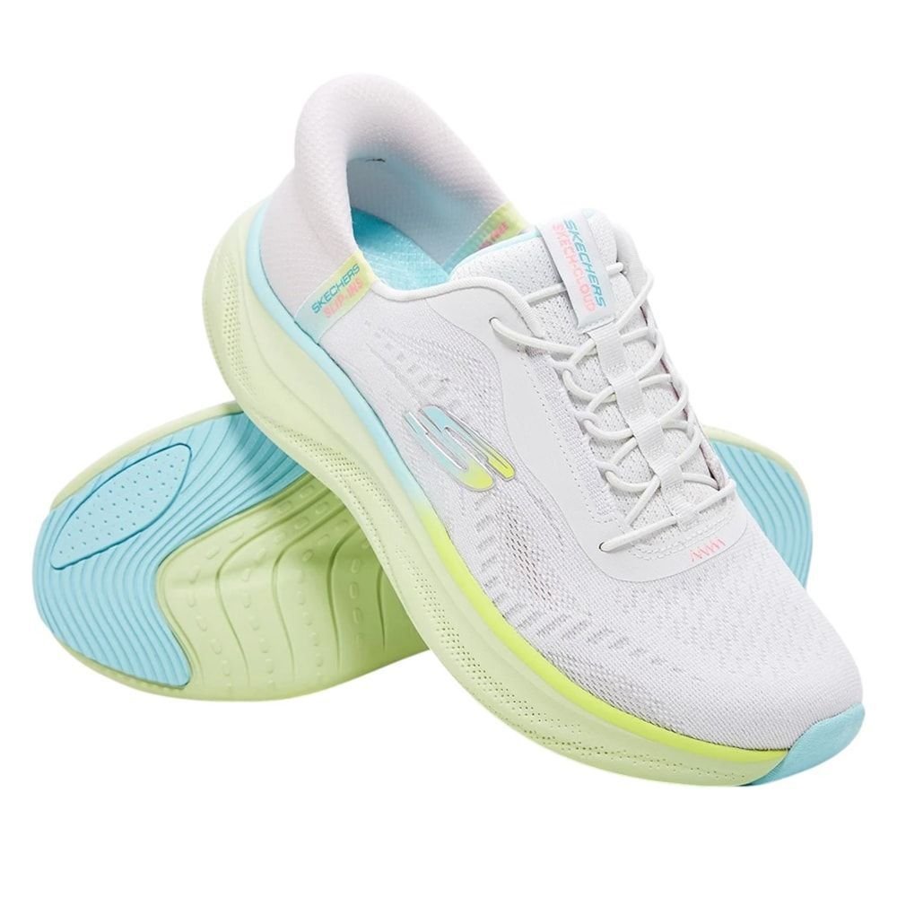 Tênis Skechers Cloud Perfectly Plush Feminino Branco 3