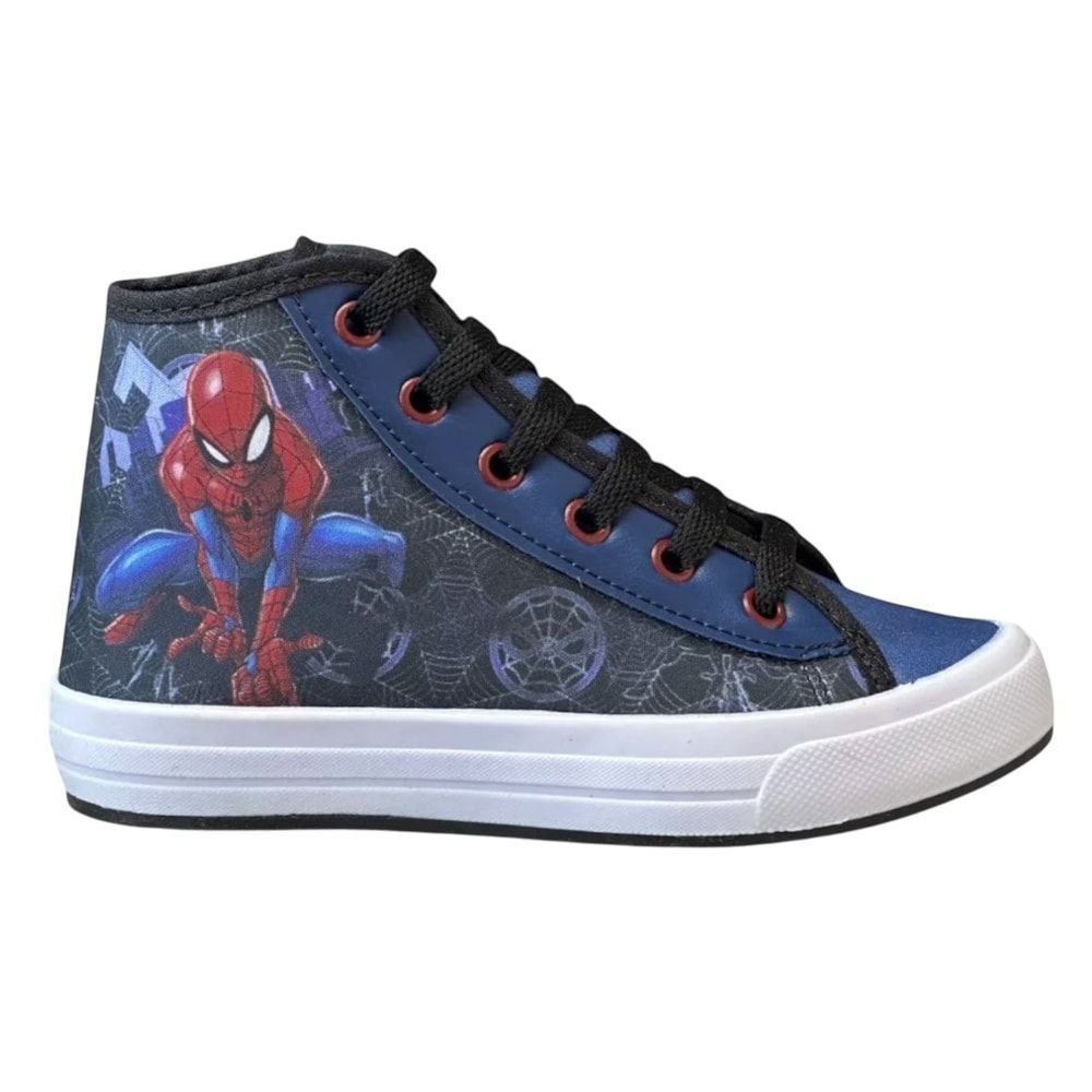 Tênis Marvel Homem-Aranha Cano Alto Infantil