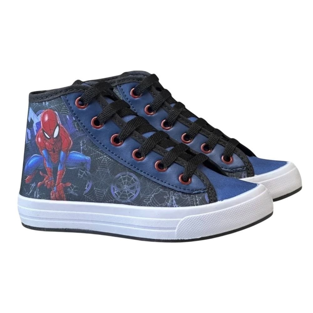Tênis Marvel Homem-Aranha Cano Alto Infantil Preto 3