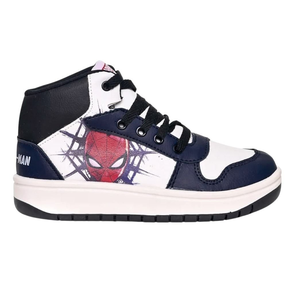 Tênis Marvel Homem-Aranha Cano Alto Infantil