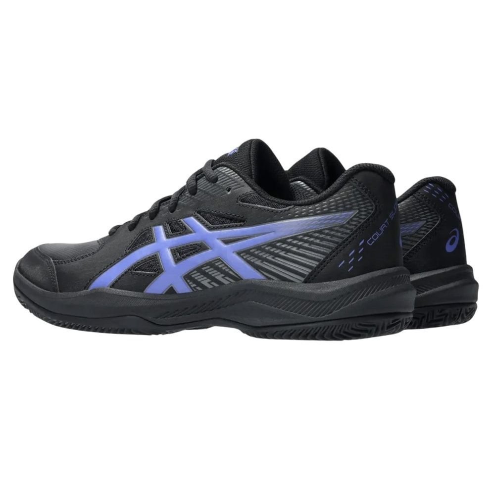 Tênis Asics Court Slide 4 Clay Masculino Preto 4