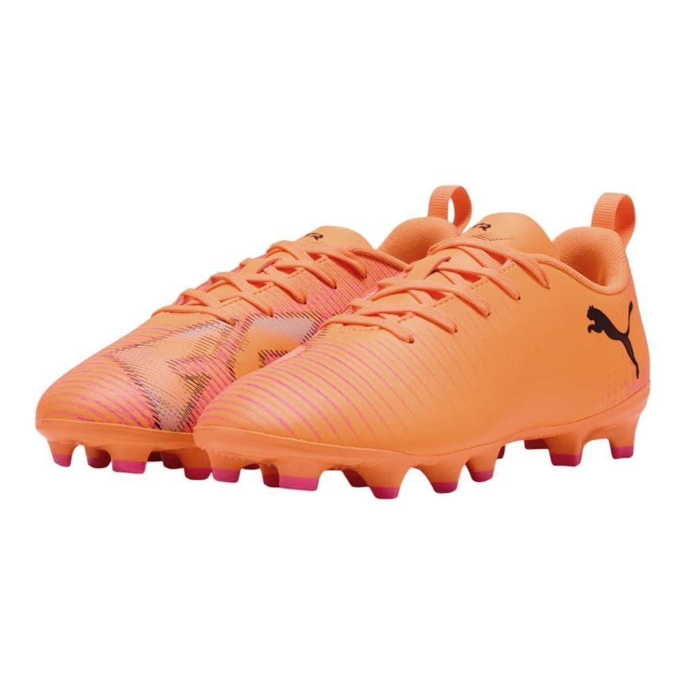 Chuteira Campo Puma Future 8 Play FG/AG Infantil Laranja 3