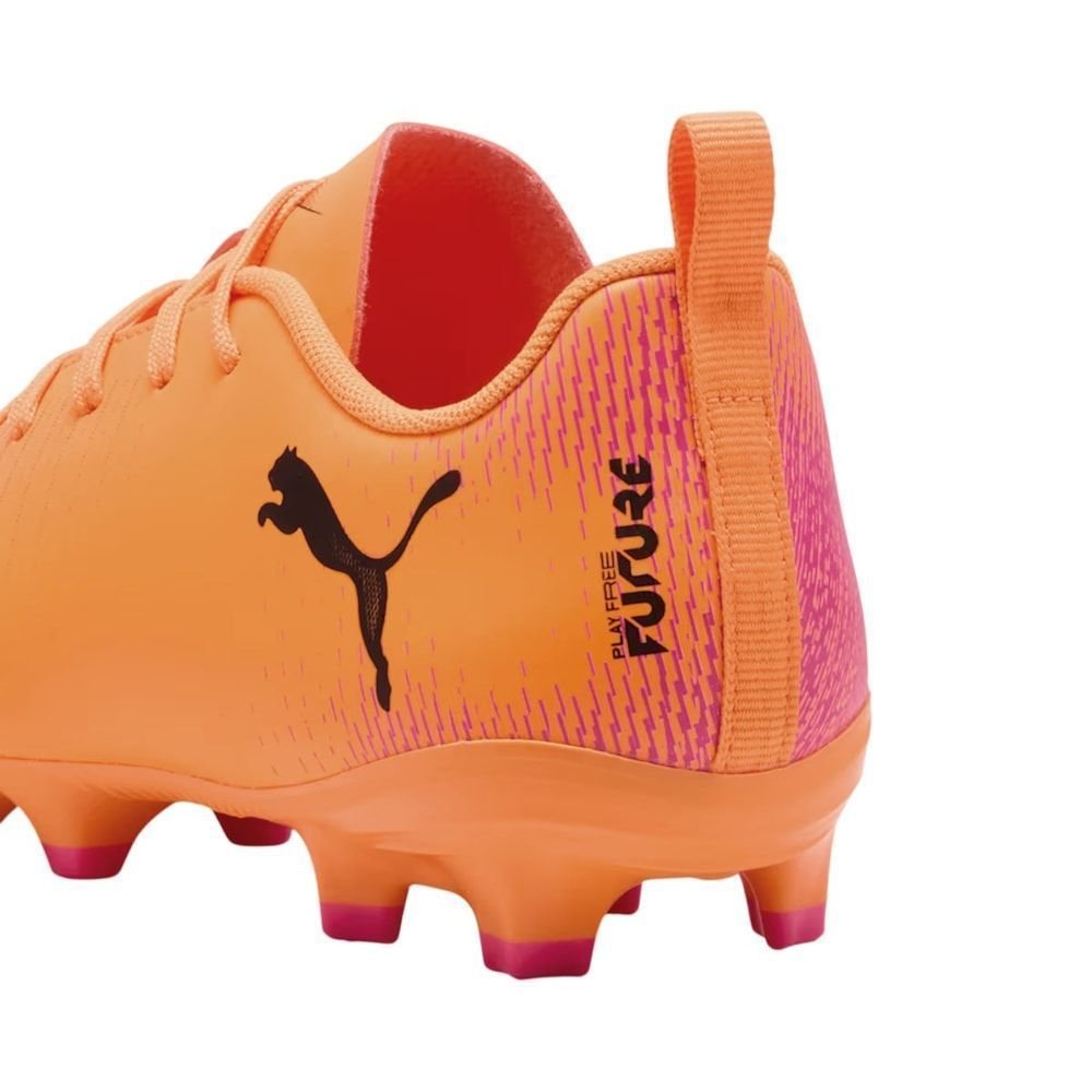 Chuteira Campo Puma Future 8 Play FG/AG Infantil Laranja 4