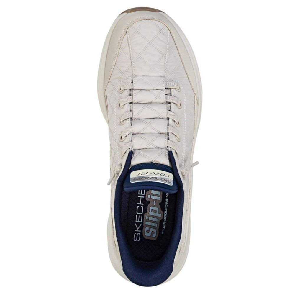 Tênis Skechers Contour Foam Cozy Fit Masculino Bege 5