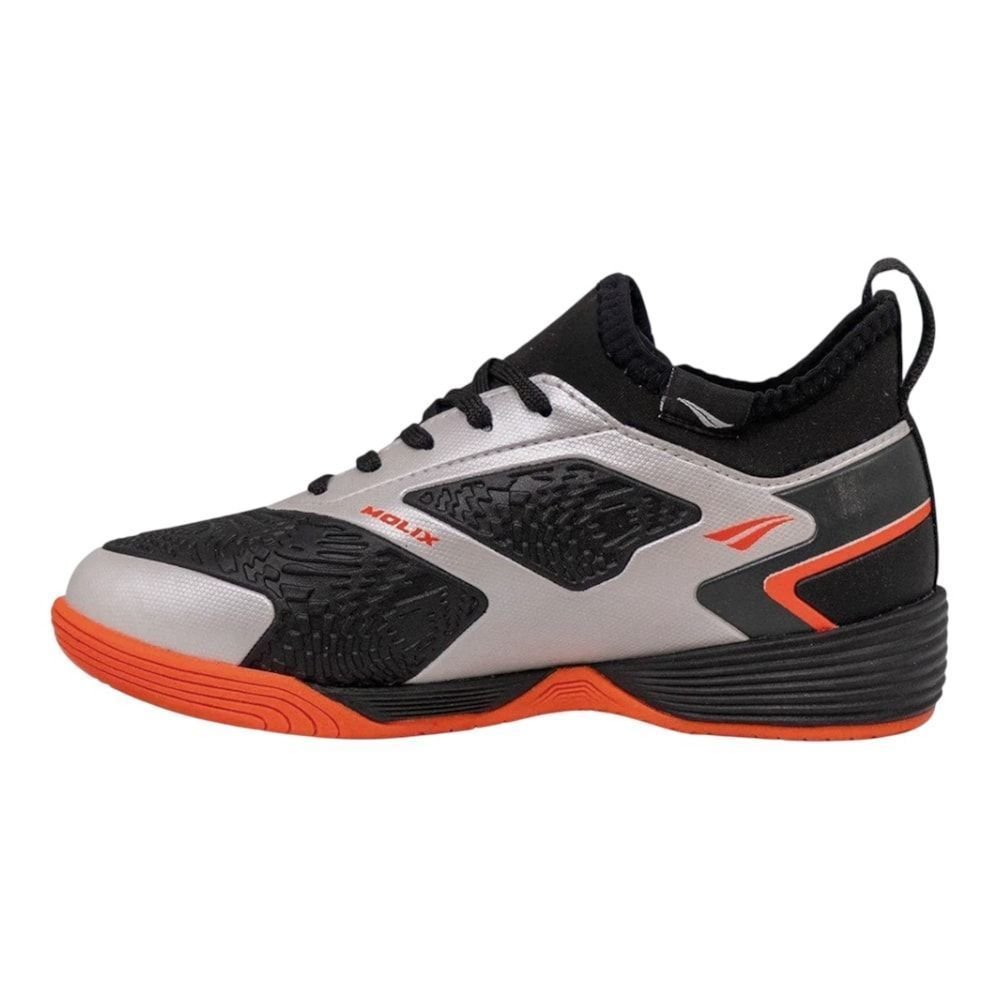 Chuteira Futsal Penalty Evolution Player Locker Y-1 Infantil Preto 2