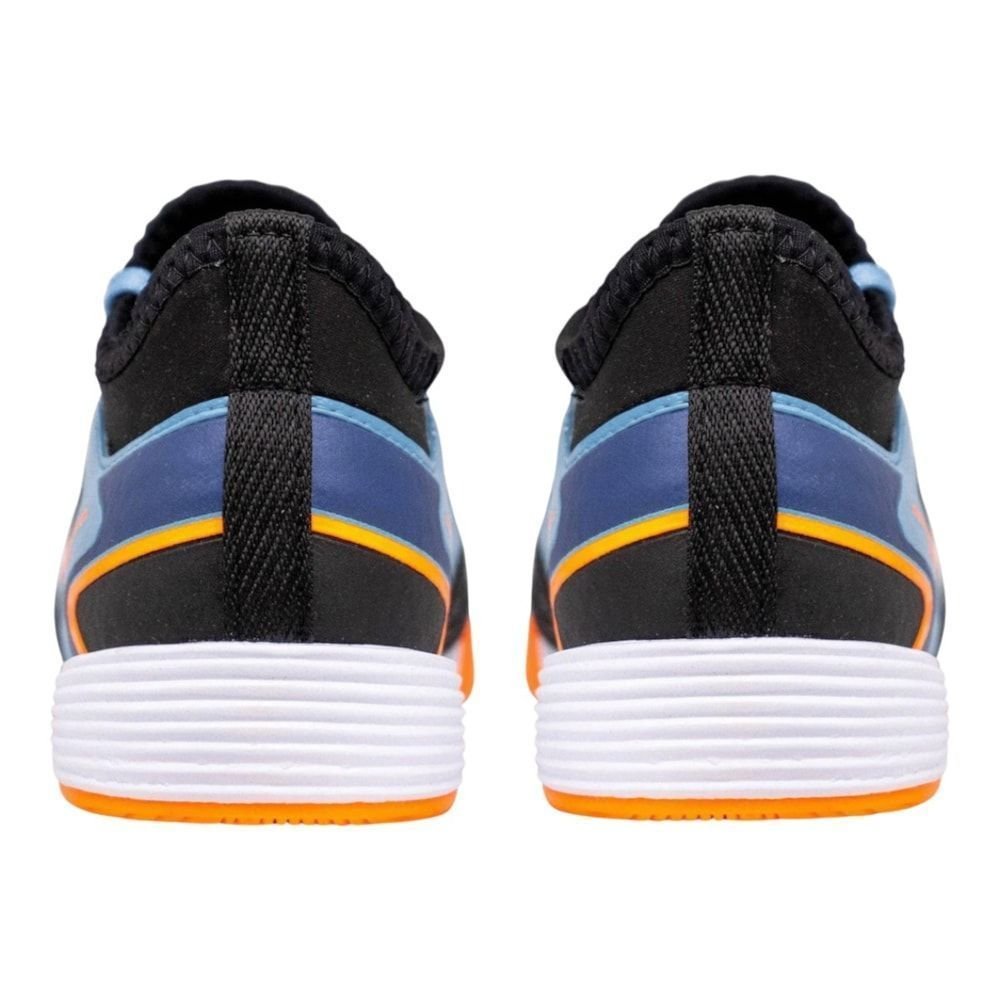 Chuteira Futsal Penalty Evolution Player Locker Y-1 Infantil Preto/Azul 3