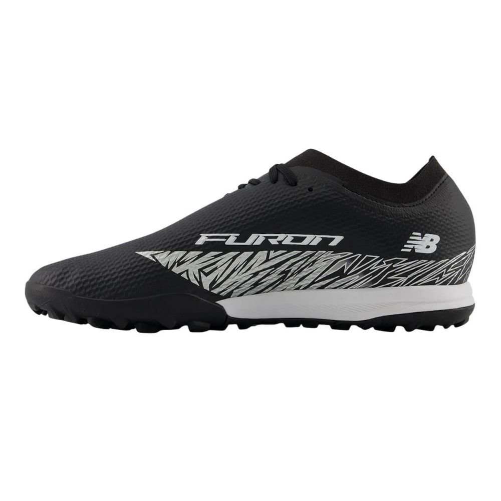 Chuteira Society New Balance Furon Team TF V8 Preto 2