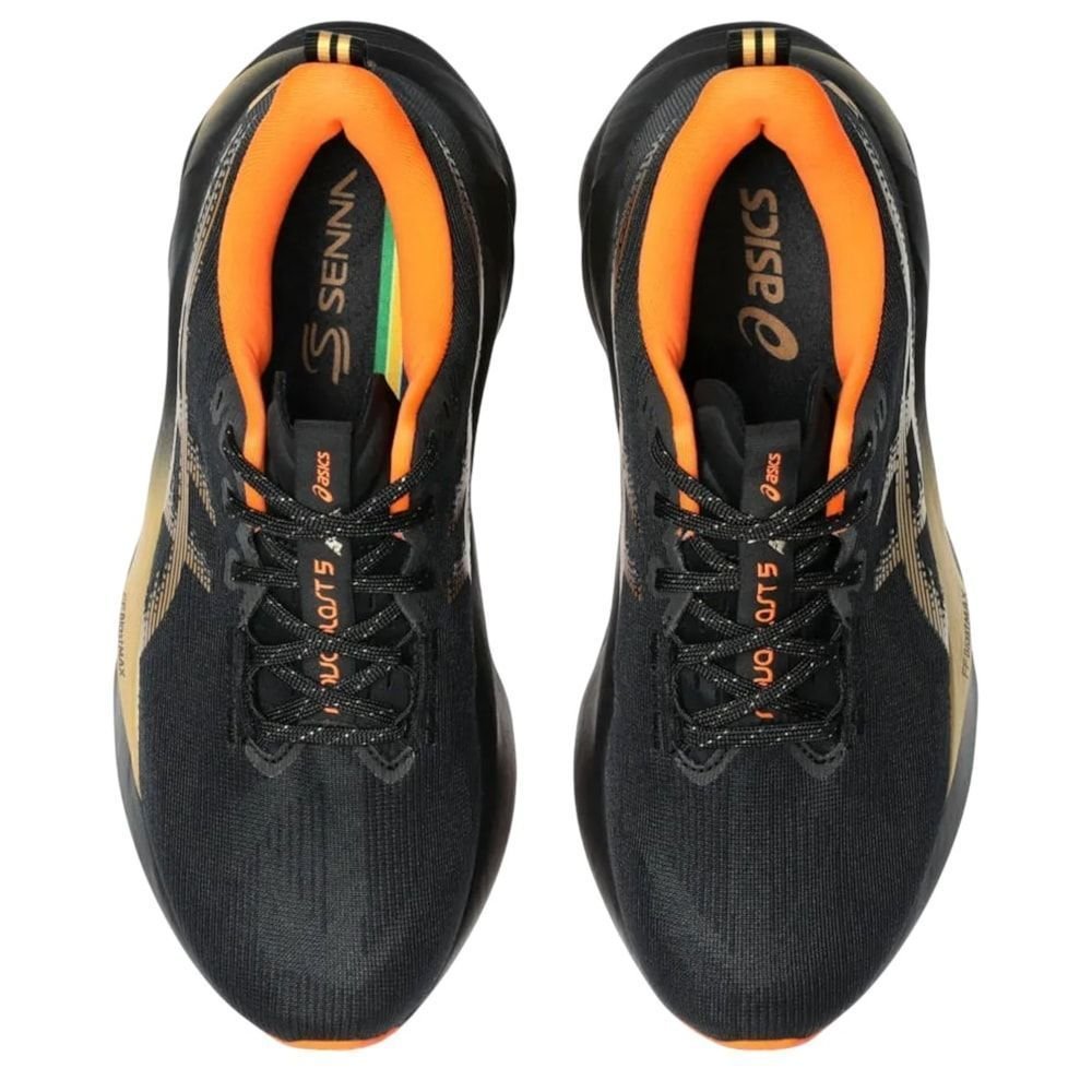 Tênis Asics Novablast 5 Senna Samurai Feminino Preto 5