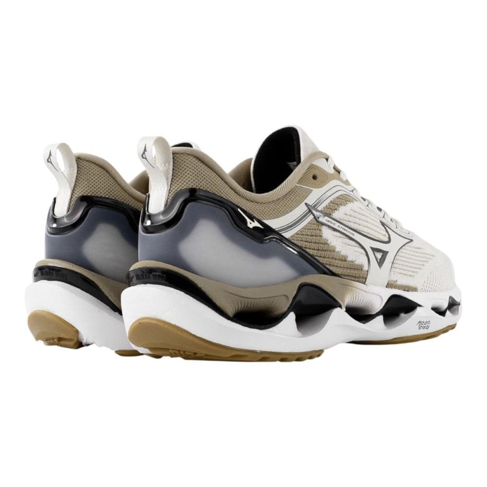 Tênis Mizuno Wave Stratos 3 Unissex Bege 4