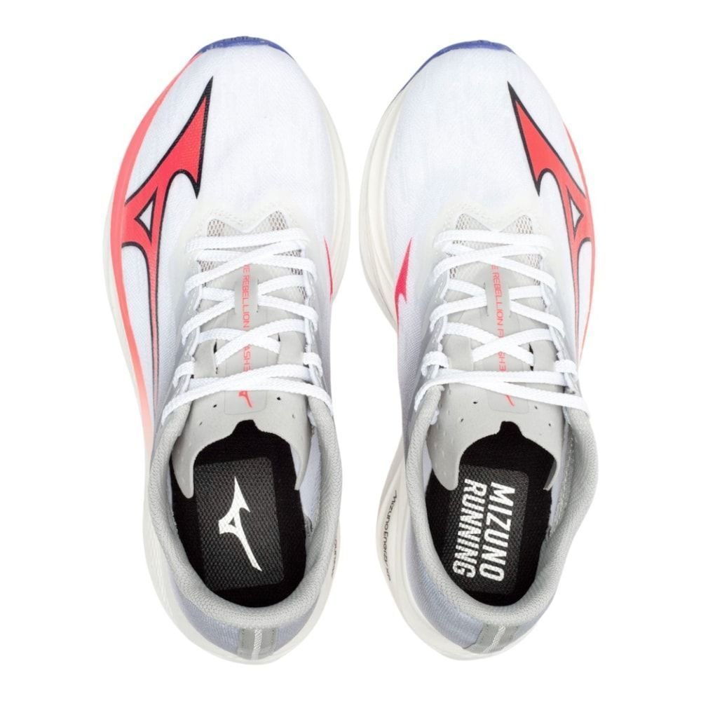 Tênis Mizuno Wave Rebellion Flash 3 Masculino Branco/Cinza 5