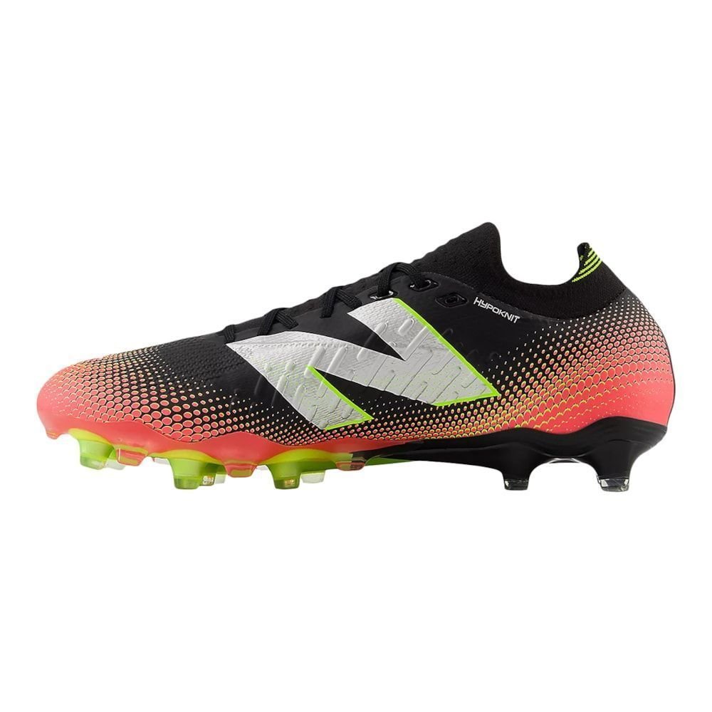 Chuteira Campo New Balance Tekela Pro Low Laced FG V4+ Preto/Laranja 2