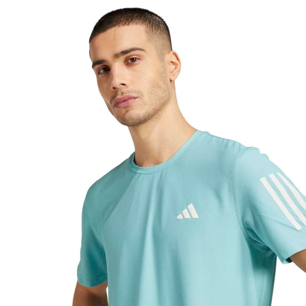 Camiseta Adidas Own The Run Base Masculina Azul 3