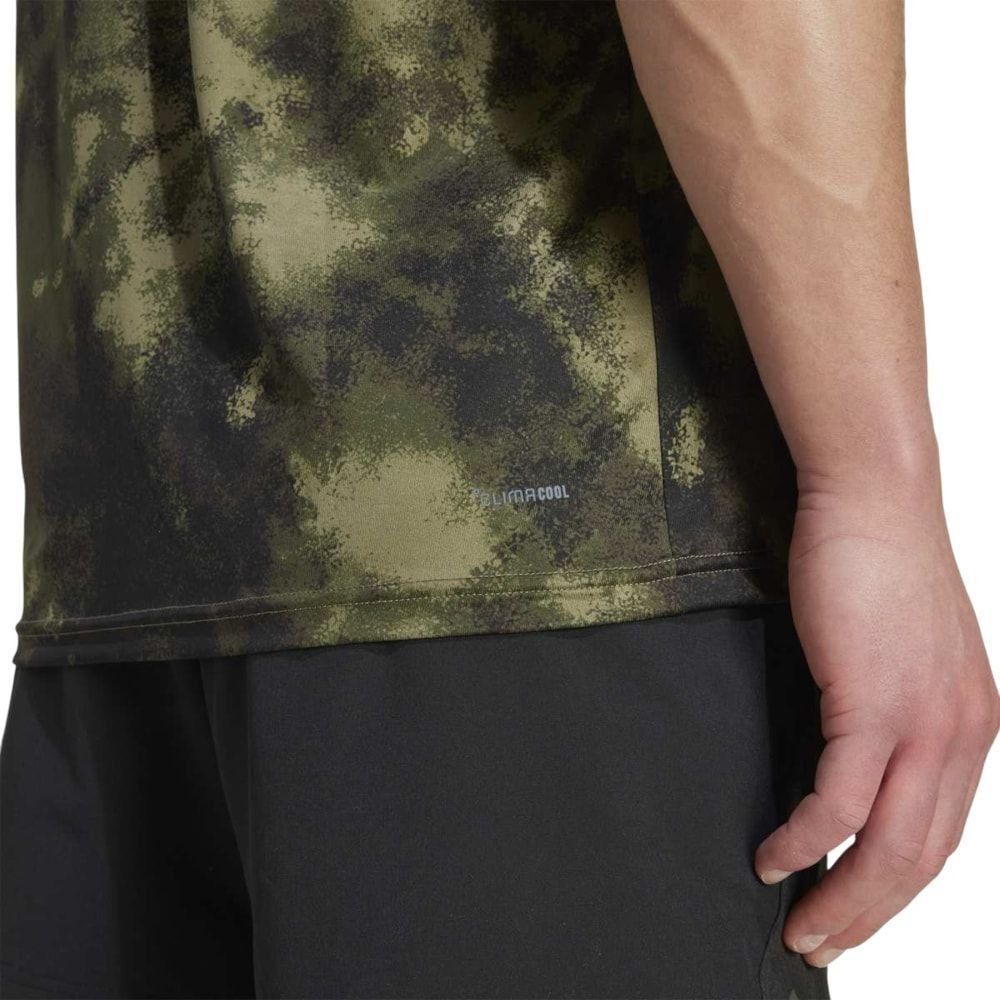 Camiseta Adidas Essentials Treino Masculina Verde 3