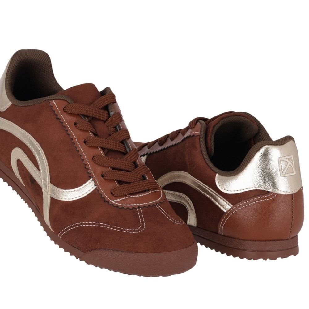 Tênis Piccadilly Kelly Feminino Marrom 5