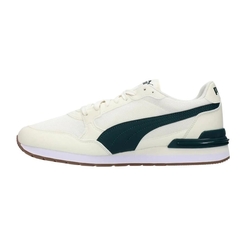 Tênis Puma ST Runner V4 Mesh Masculino Bege/Verde 2