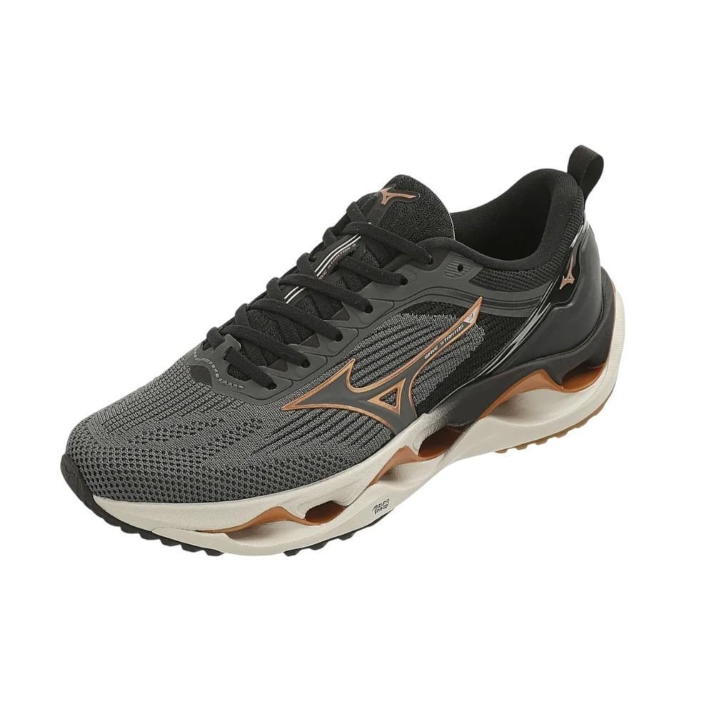 Tênis Mizuno Wave Stratos 3 Unissex Cinza 3