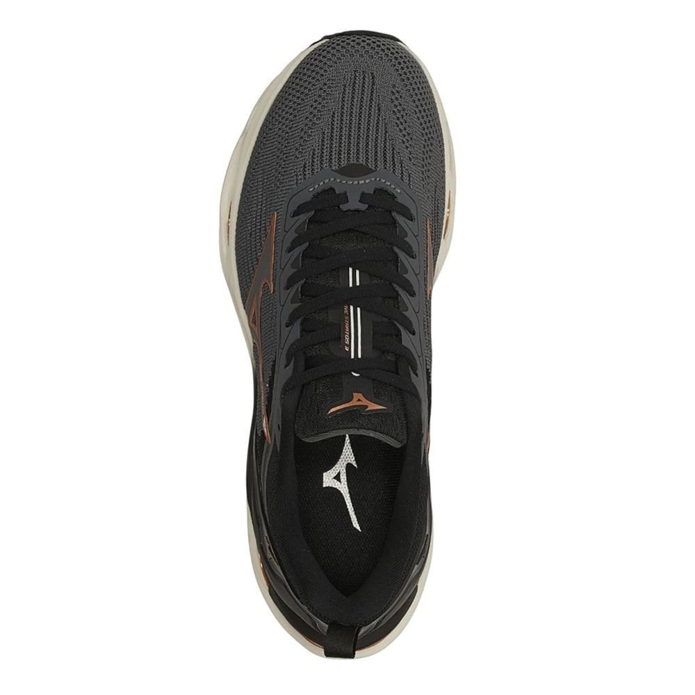 Tênis Mizuno Wave Stratos 3 Unissex Cinza 5