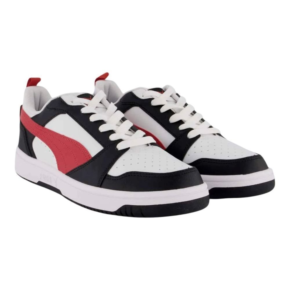 Tênis Puma Rebound V6 Low BDP Masculino Branco/Preto 2