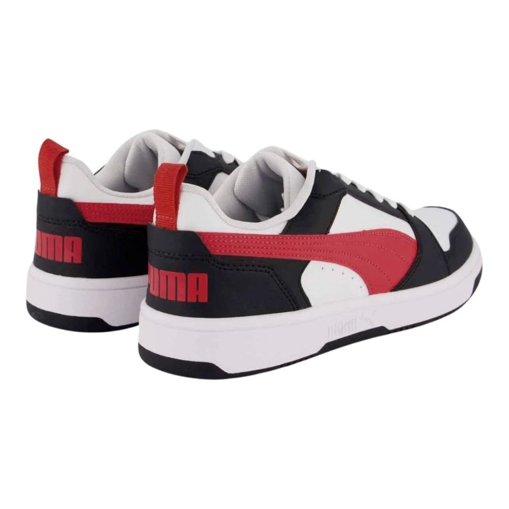 Tênis Puma Rebound V6 Low BDP Masculino Branco/Preto 3