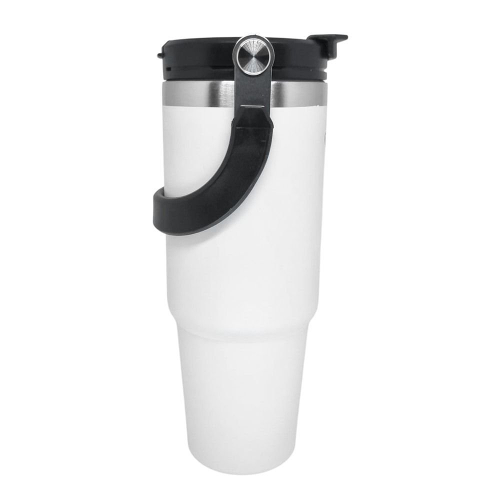 Copo Térmico Yins Handle Aço Inox 900ML Branco 3