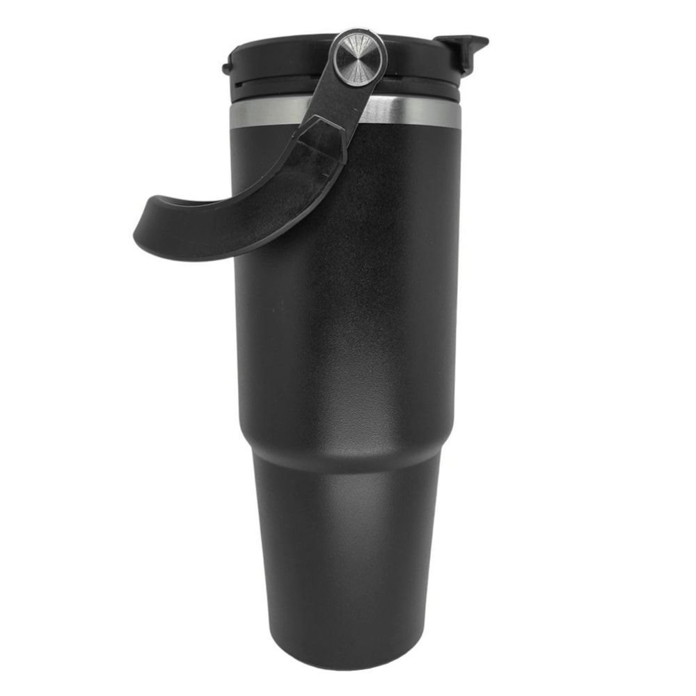 Copo Térmico Yins Handle Aço Inox 900ML Preto 3