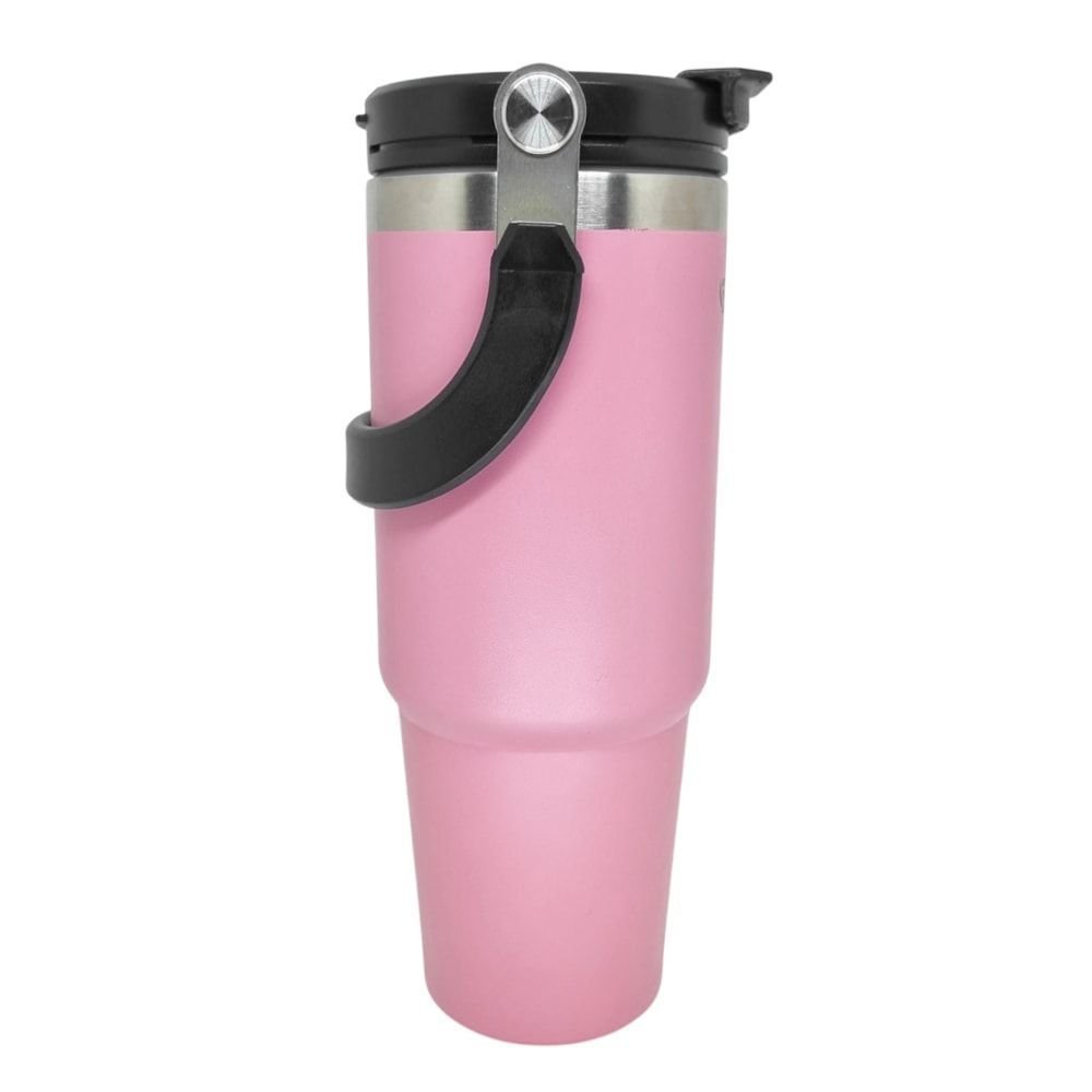 Copo Térmico Yins Handle Aço Inox 900ML Rosa 3