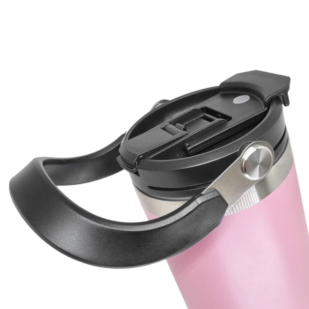 Copo Térmico Yins Handle Aço Inox 900ML Rosa 4