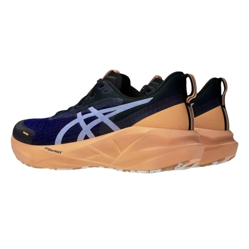 Tênis Asics Novablast 5 Lite-Show Masculino Azul Marinho/Laranja 4