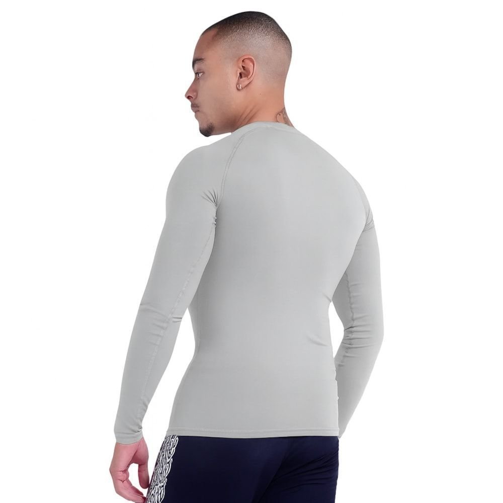 Camisa Térmica Umbro Clubes 2024 Profissional Masculina Cinza 2