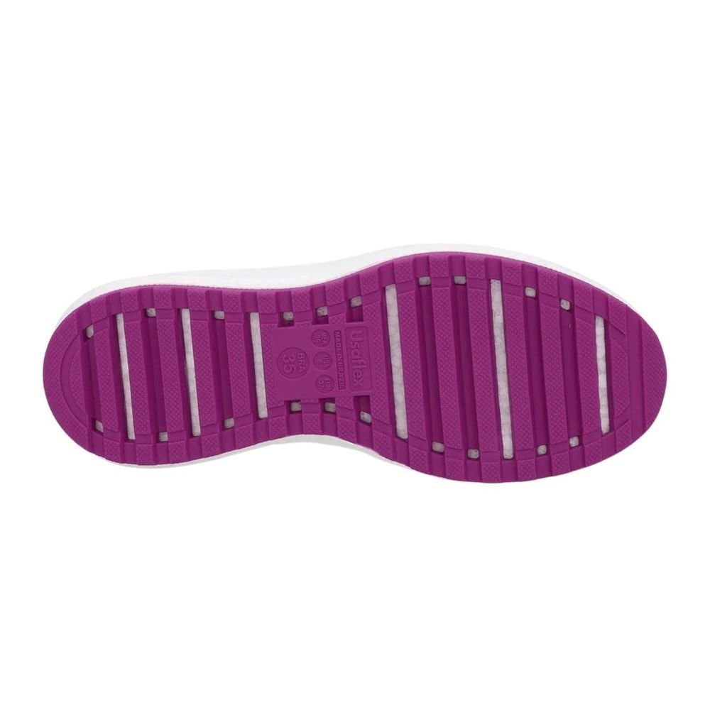 Tênis Usaflex Poofy Tricot Feminino Branco 5