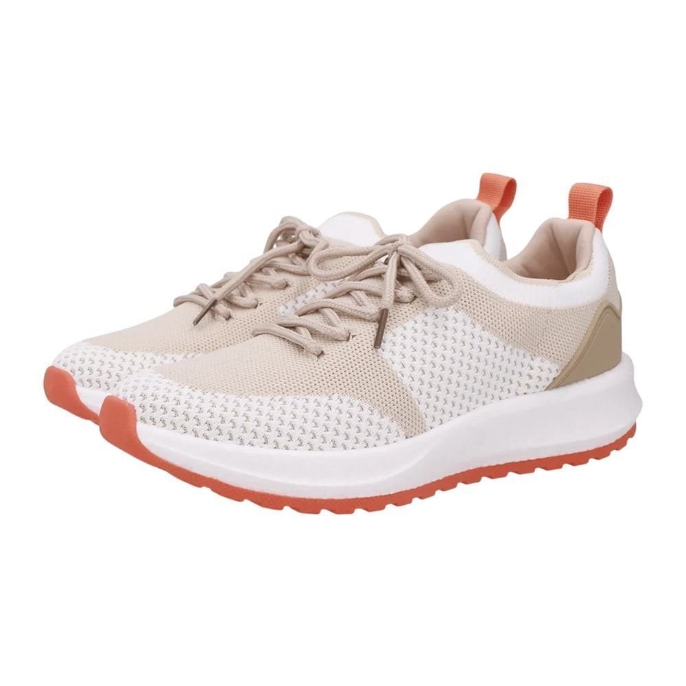 Tênis Usaflex Poofy Tricot Feminino Bege 2