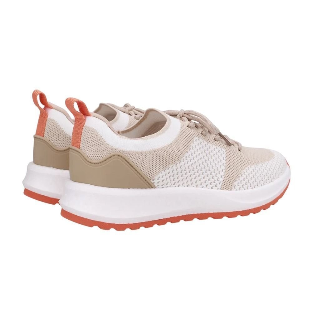 Tênis Usaflex Poofy Tricot Feminino Bege 3
