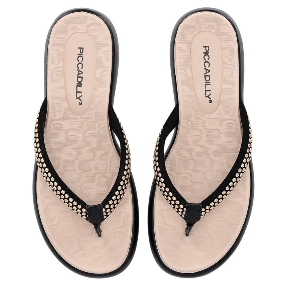 Chinelo Plataforma Piccadilly Sol Feminino Preto 3