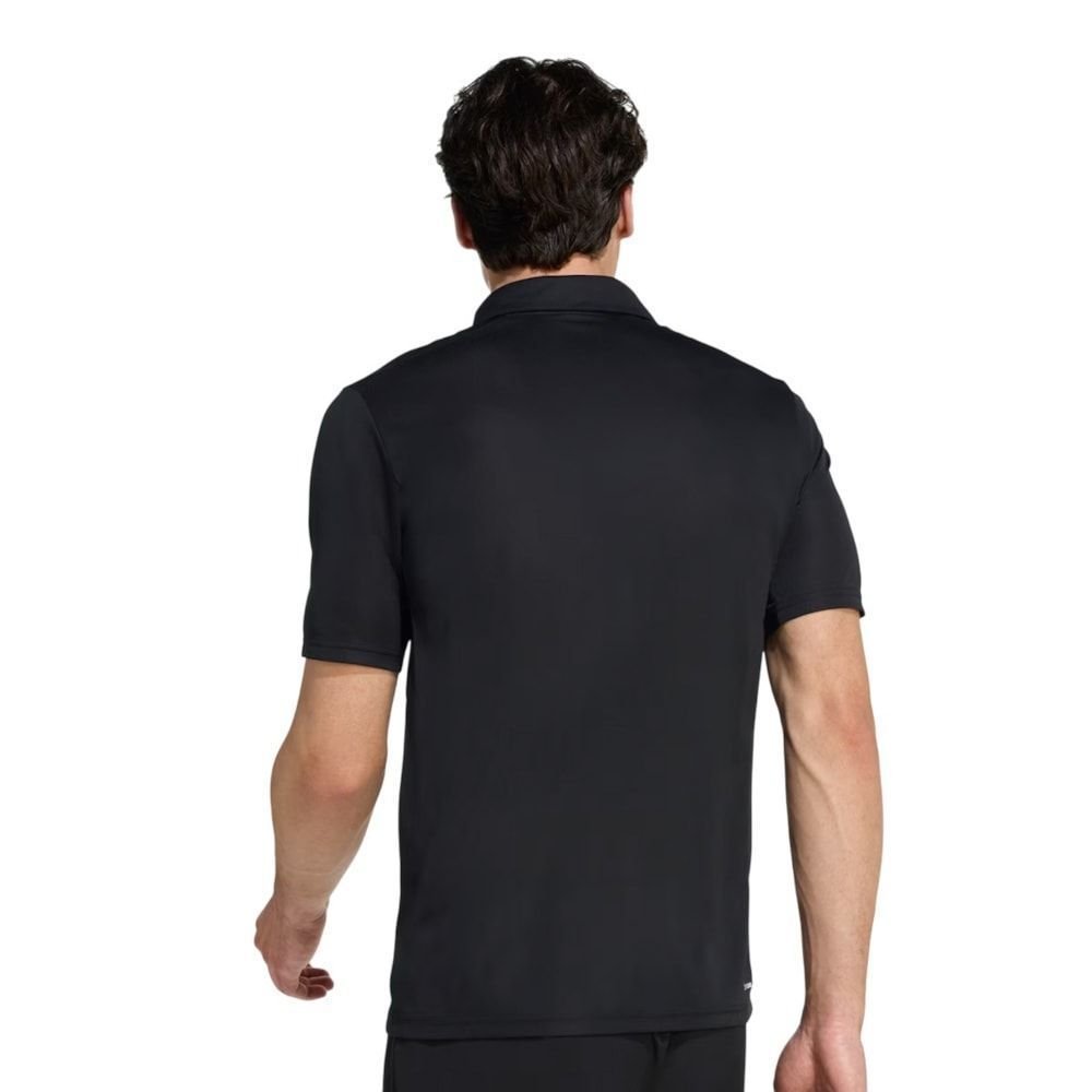 Camisa Polo Adidas Workout Essentials Base Masculina Preto 2